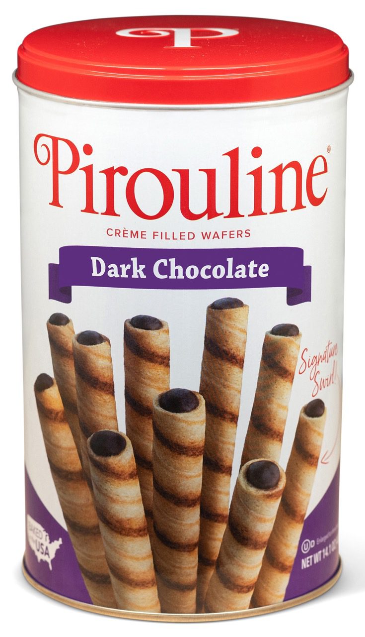 Pirouline Dark Chocolate Creme Filled Wafers - 14.1 oz. Tin